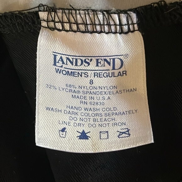 Lands’ End Black And Gray Racerback Swimsuit - Picture 5 of 5